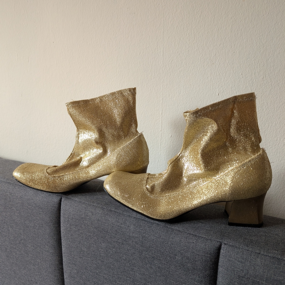Gold Ankle Boots